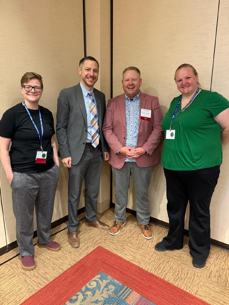 Ms. Seedorff with other members of the rural band director's discussion panel