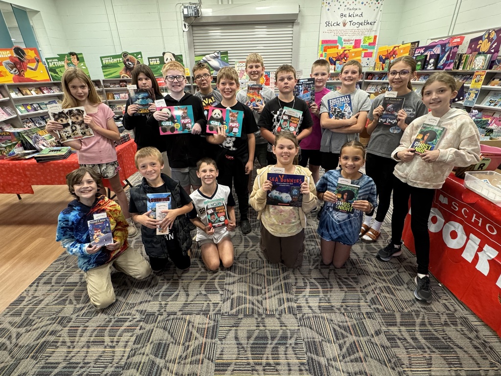 Fifth Grade With Their Books