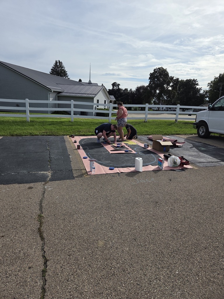 Senior Parking Lot painting