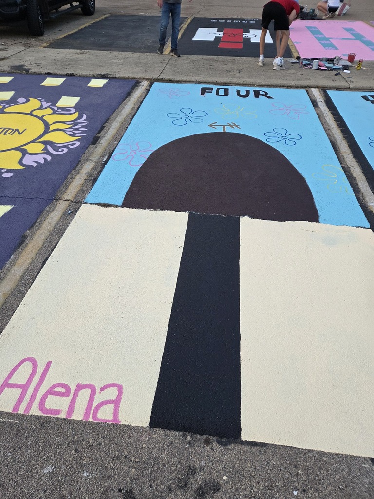 Senior Parking Lot painting