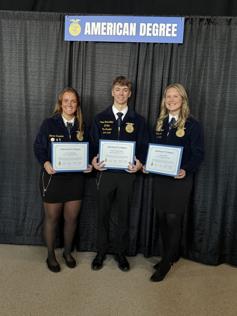 Lauren, Cooper and Delaney. American Degree