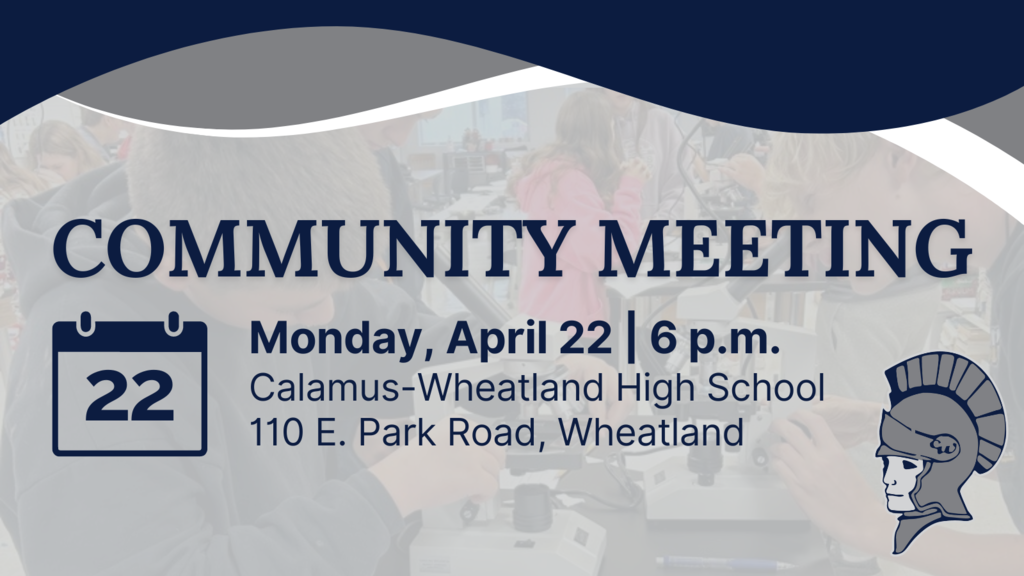 community meeting monday april 22 6pm calamus wheatland high school 110 e. park road, wheatland