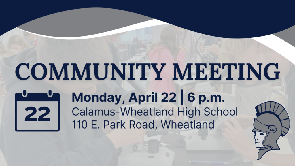 community meeting monday april 22 6pm calamus wheatland high school 110 e. park road, wheatland 