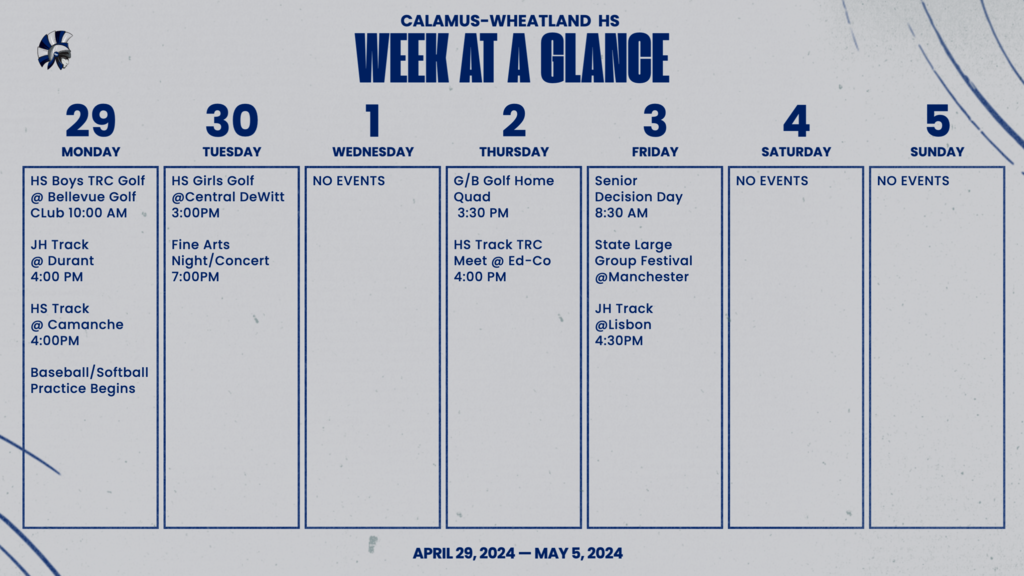 Weekly Schedule
