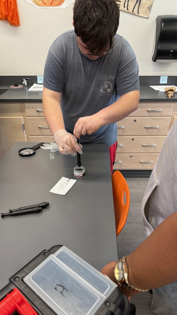 ๐โจ Forensics in Action! โจ๐ Mrs. Pipesโ forensics students took their investigation skills to the next level by dusting for prints! ๐ต๏ธโโ๏ธ They tested both traditional black dust with wide brushes (just like in the movies!) and magnetic dust with a hard magnetic โbrushโโwhich reminded them of the classic iron-shaving toy! ๐ The verdict? Magnetic dusting was easier and cleaner, but the traditional method gave clearer prints. Either way, these future investigators are getting hands-on experience in crime scene techniques! ๐๏ธ๐ต๏ธ