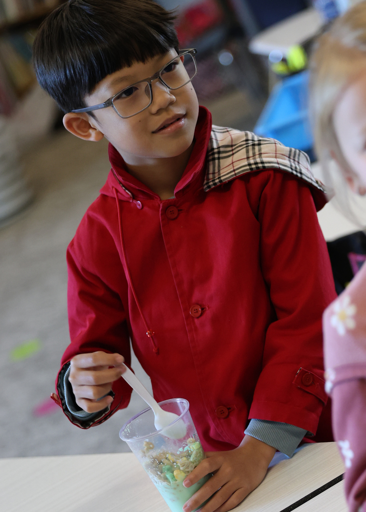 🍀✨ First grade got a little lucky today! 🥣☘️ Students enjoyed green milk with their Lucky Charms in honor of St. Patrick’s Day! 🍀🥛 Smiles, silliness, and a bit of Irish magic made for a fun morning! 💚