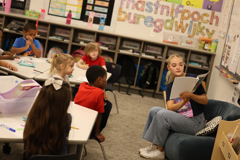 📚✨ The CHS Creative Writing Class of 2025 brought their stories to life today!  After studying the art of children’s literature, our seniors worked in pairs to plan, draft, and publish their own original picture books — with some even illustrating their stories by hand! 🖍️📖  Today, they shared their finished books with kindergarteners at CES, making for a magical day full of imagination, storytelling, and smiles! #CaldwellProud #CaldwellISD