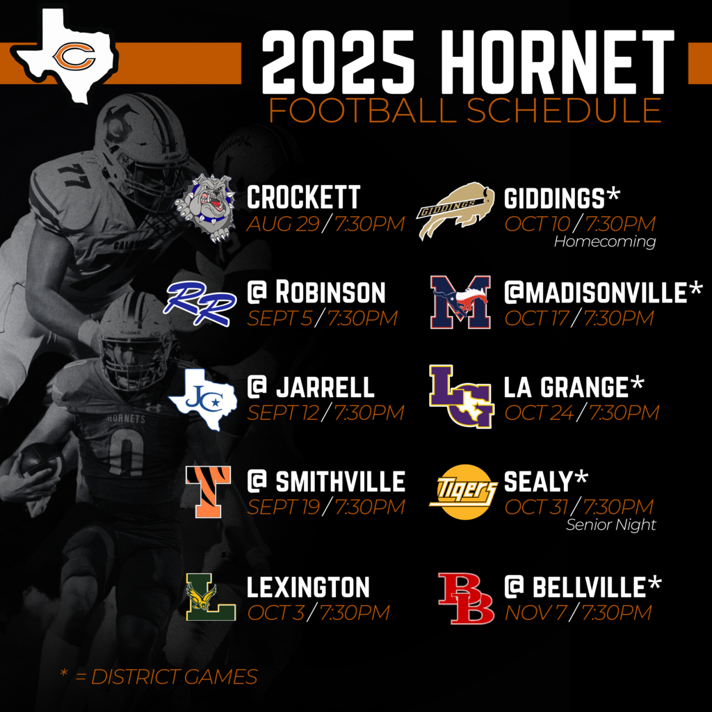 2025 Caldwell Hornet Football Schedule