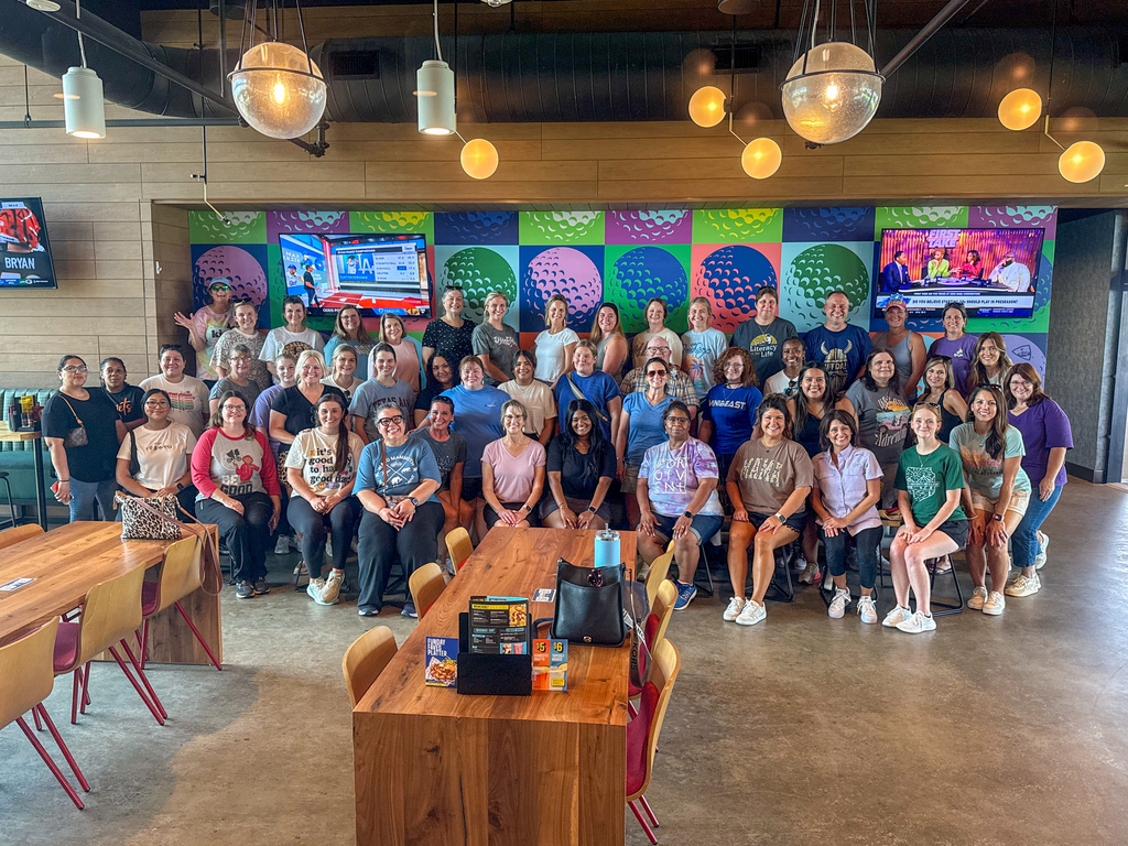โณ Our Caldwell Elementary staff took some time last week to swap lesson plans for golf swings! ๐๏ธโโ๏ธ๐๏ธโโ๏ธ A little friendly competition (and a lot of laughs) was the perfect way to strengthen teamwork before welcoming students back to campus.