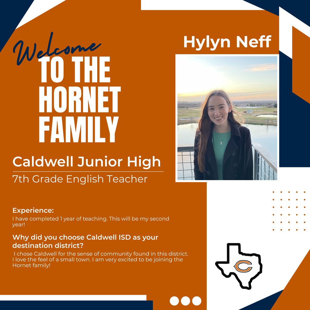 ๐ฃ ๐ ๐ฒ๐ฒ๐ ๐๐ต๐ฒ ๐ก๐ฒ๐ ๐๐ฎ๐ฐ๐ฒ๐ ๐ฎ๐ ๐๐๐! โ๏ธ๐๐ Our Caldwell Junior High team is gaining some incredible new educators! Theyโre here to challenge minds, guide growth, and cheer our Hornets on through these exciting middle school years. Letโs hear it for our newest Hornets! Drop a welcome below. ๐งก #CaldwellProud #CaldwellISD