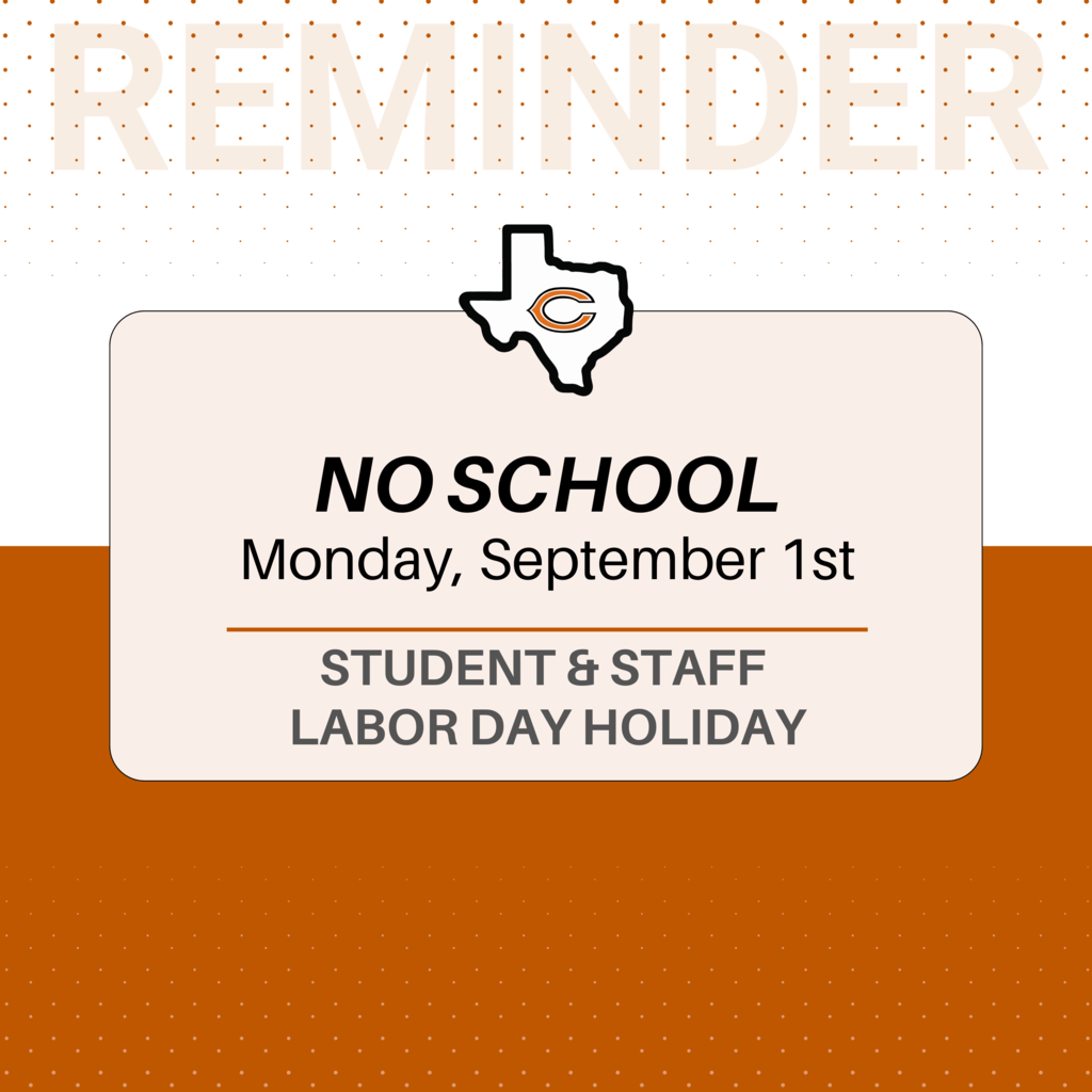 ๐ข ๐๐๐ฆ๐ข๐ง๐๐๐ซ, ๐๐จ๐ซ๐ง๐๐ญ๐ฌ! There will be NO SCHOOL on ๐ ๐ผ๐ป๐ฑ๐ฎ๐, ๐ฆ๐ฒ๐ฝ๐๐ฒ๐บ๐ฏ๐ฒ๐ฟ ๐ญ๐๐, in observance of Labor Day. ๐บ๐ธ We wish our students and staff a safe and relaxing holiday weekend! ๐งก