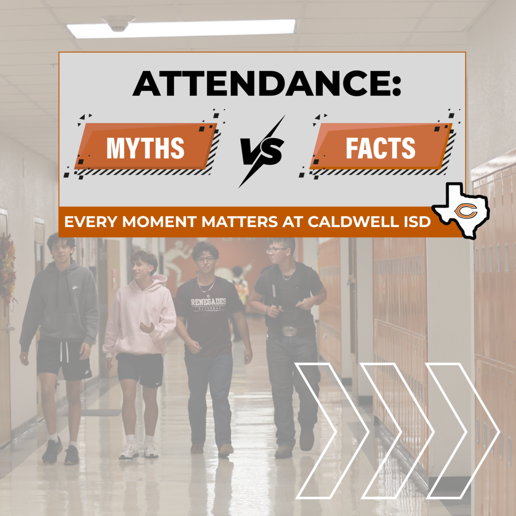 📅 As we wrap up 𝐀𝐭𝐭𝐞𝐧𝐝𝐚𝐧𝐜𝐞 𝐀𝐰𝐚𝐫𝐞𝐧𝐞𝐬𝐬 𝐌𝐨𝐧𝐭𝐡 𝐭𝐡𝐢𝐬 𝐒𝐞𝐩𝐭𝐞𝐦𝐛𝐞𝐫, we want to remind our Hornet community just how much showing up matters!   FACT: Rather than enrollment, Texas school districts receive funding based on daily attendance. In Caldwell ISD, even a 1% increase in attendance would bring in about $𝟭𝟭𝟵,𝟬𝟬𝟬—enough to fund roughly 𝙩𝙬𝙤 𝙩𝙚𝙖𝙘𝙝𝙞𝙣𝙜 𝙥𝙤𝙨𝙞𝙩𝙞𝙤𝙣𝙨.  Every day counts. By being present, our students not only boost their own learning but also strengthen resources for everyone. Together, we can make a difference just by showing up! 💪 #CaldwellProud #CaldwellISD