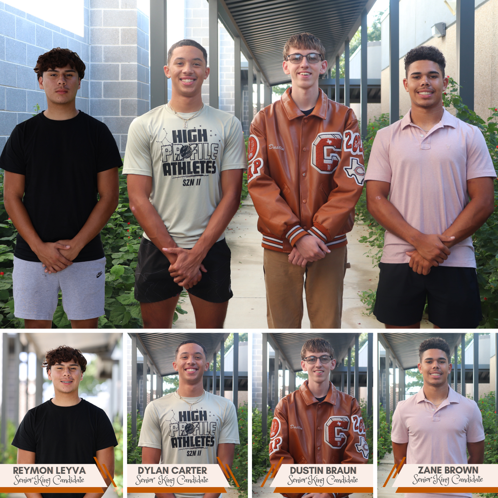 ๐ ๐๐ป๐๐ฟ๐ผ๐ฑ๐๐ฐ๐ถ๐ป๐ด ๐๐ต๐ฒ ๐ฎ๐ฌ๐ฎ๐ฑ ๐๐ฎ๐น๐ฑ๐๐ฒ๐น๐น ๐๐ถ๐ด๐ต ๐ฆ๐ฐ๐ต๐ผ๐ผ๐น ๐๐ผ๐บ๐ฒ๐ฐ๐ผ๐บ๐ถ๐ป๐ด ๐๐ผ๐๐ฟ๐! ๐ Weโre proud to announce this yearโs representatives: ๐งก ๐๐ฟ๐ฒ๐๐ต๐บ๐ฎ๐ป ๐๐๐ธ๐ฒ & ๐๐๐ฐ๐ต๐ฒ๐๐ Clayton Fraley & Greenlee Conway ๐งก ๐ฆ๐ผ๐ฝ๐ต๐ผ๐บ๐ผ๐ฟ๐ฒ ๐๐๐ธ๐ฒ & ๐๐๐ฐ๐ต๐ฒ๐๐ Krush Strange & Abby Lopez ๐งก ๐๐๐ป๐ถ๐ผ๐ฟ ๐๐๐ธ๐ฒ & ๐๐๐ฐ๐ต๐ฒ๐๐ Michael Butler & Jade Dodson ๐งก ๐ฆ๐ฒ๐ป๐ถ๐ผ๐ฟ ๐๐ถ๐ป๐ด & ๐ค๐๐ฒ๐ฒ๐ป ๐๐ฎ๐ป๐ฑ๐ถ๐ฑ๐ฎ๐๐ฒ๐ Zane Brown, Dylan Carter, Dustin Braun, Reymon Leyva Cady Aguilera, Chloe Taylor, Reese McManus, Kaylan Groce Congratulations to all of our court members! The 2025 Homecoming King and Queen will be crowned ๐๐ช๐ง๐๐ฃ๐ ๐๐๐ก๐๐ฉ๐๐ข๐ ๐ค๐ ๐ฉ๐๐๐จ ๐๐ง๐๐๐๐ฎโ๐จ ๐๐ค๐ค๐ฉ๐๐๐ก๐ก ๐๐๐ข๐ ๐ซ๐จ. ๐๐๐๐๐๐ฃ๐๐จ. We canโt wait to celebrate with the Hornet community! ๐งก๐ค #CaldwellProud #CaldwellISD