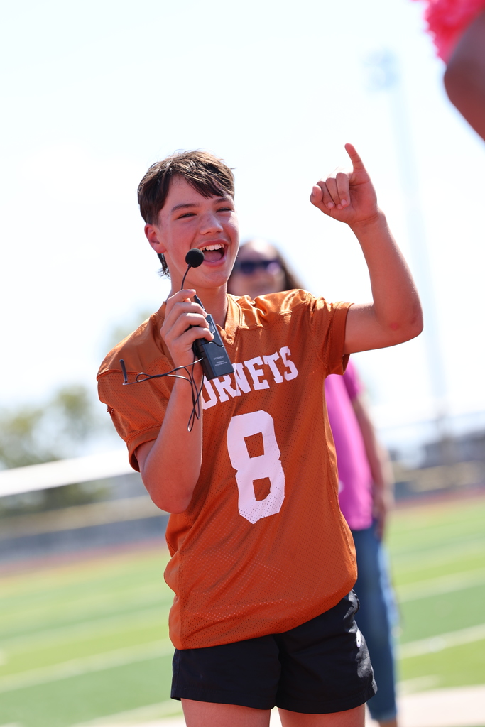 💗 𝐏𝐢𝐧𝐤 𝐎𝐮𝐭 𝐏𝐞𝐩 𝐑𝐚𝐥𝐥𝐲 𝐚𝐭 𝐂𝐉𝐇! 💗  Caldwell Junior High showed their Hornet spirit and support for Breast Cancer Awareness during today’s Pink Out Pep Rally! 🧡🤍💗 It was a great afternoon filled with energy, encouragement, and 𝗛𝗢𝗥𝗡𝗘𝗧 𝗣𝗥𝗜𝗗𝗘!  #CaldwellProud #CaldwellISD