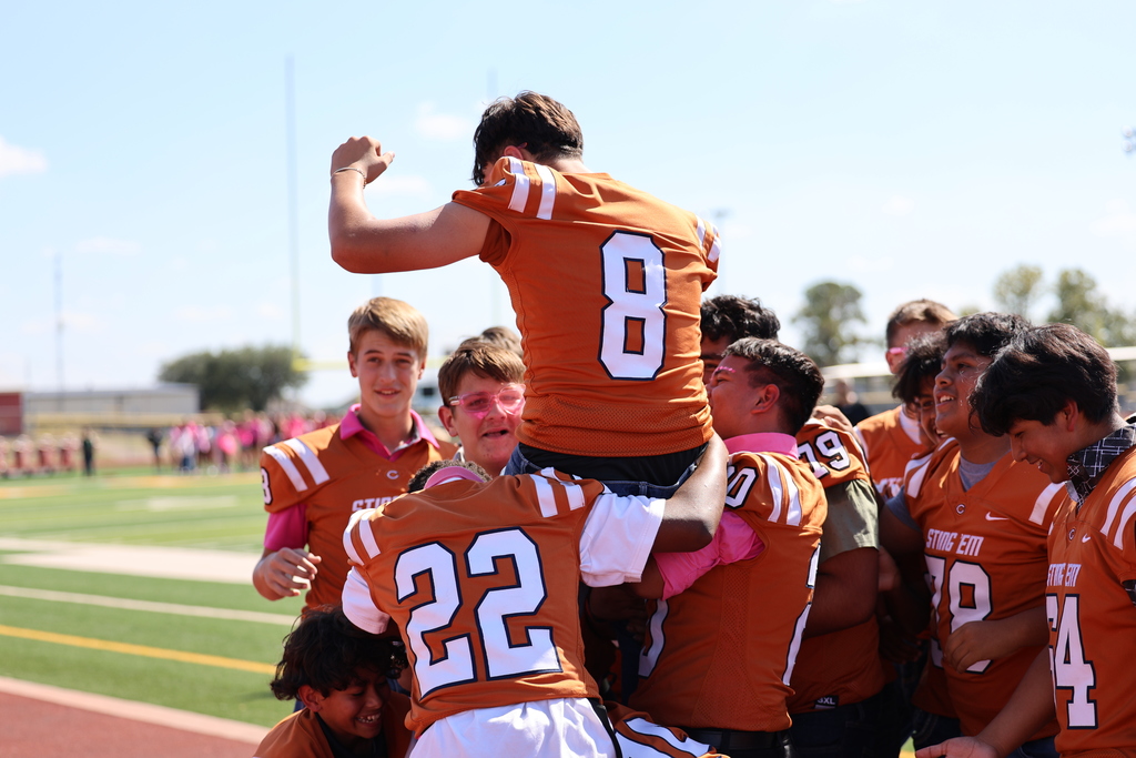 💗 𝐏𝐢𝐧𝐤 𝐎𝐮𝐭 𝐏𝐞𝐩 𝐑𝐚𝐥𝐥𝐲 𝐚𝐭 𝐂𝐉𝐇! 💗  Caldwell Junior High showed their Hornet spirit and support for Breast Cancer Awareness during today’s Pink Out Pep Rally! 🧡🤍💗 It was a great afternoon filled with energy, encouragement, and 𝗛𝗢𝗥𝗡𝗘𝗧 𝗣𝗥𝗜𝗗𝗘!  #CaldwellProud #CaldwellISD