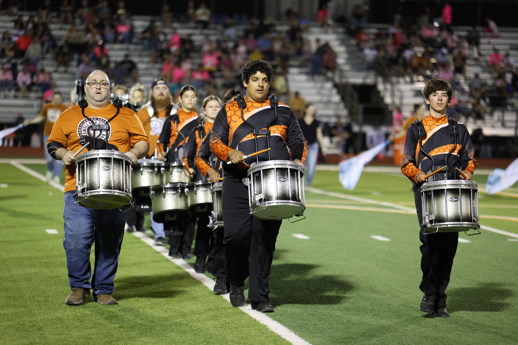 🎶 𝗜𝗡 𝗖𝗔𝗦𝗘 𝗬𝗢𝗨 𝗠𝗜𝗦𝗦𝗘𝗗 𝗜𝗧... 🎶  During halftime of last Friday’s Homecoming football game vs. Giddings, the Caldwell High School Band celebrated an incredible milestone — 𝟭𝟬𝟬 𝘆𝗲𝗮𝗿𝘀 𝗼𝗳 𝗖𝗛𝗦 𝗕𝗮𝗻𝗱 𝗵𝗶𝘀𝘁𝗼𝗿𝘆! 🧡🤍  Over 𝟳𝟬 𝗮𝗹𝘂𝗺𝗻𝗶 joined current band members on the field for a memorable performance that featured musicians, color guard, and even a twirler! Together, they formed a “𝟭𝟬𝟬” 𝗳𝗼𝗿𝗺𝗮𝘁𝗶𝗼𝗻 to commemorate this special anniversary and honor a century of music, pride, and tradition.  Thank you to all our band alumni who returned to make this celebration one to remember! 🎺✨  #CaldwellProud #CaldwellISD #CHSBand100