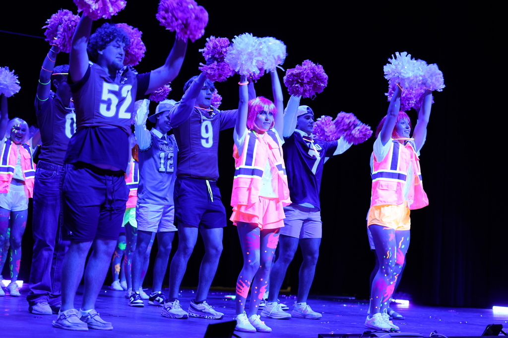 𝗚𝗹𝗼𝘄 𝘀𝘁𝗶𝗰𝗸𝘀, 𝘀𝗰𝗵𝗼𝗼𝗹 𝘀𝗽𝗶𝗿𝗶𝘁, 𝗮𝗻𝗱 𝗛𝗼𝗿𝗻𝗲𝘁 𝗽𝗿𝗶𝗱𝗲! 🧡 Our Black Light Pep Rally was the perfect way to fire up the crowd! #CaldwellISD #CaldwellProud