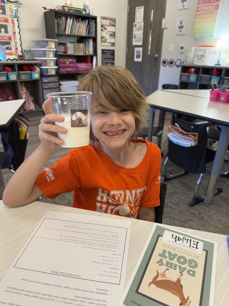 ๐๐ฅOur first grade GT students had an engaging, hands-on lesson about goats with Mrs. Best today! They loved learning all about milking goats and making popsicles from a farm in Needville, Texas. Students learned about different types of goats and the milking process. The highlight of the day was learning how the farm makes popsicles and getting to taste goat milk! 2 out of the 4 approved the goatโs milk! ๐ฅ