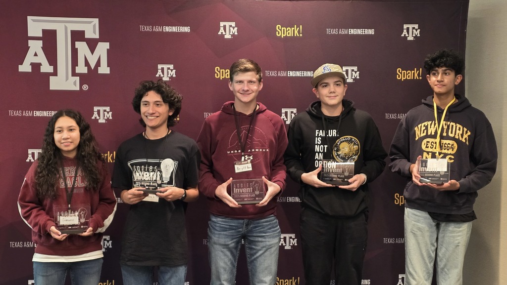 ๐ก ๐๐ฎ๐น๐ฑ๐๐ฒ๐น๐น ๐๐ถ๐ด๐ต ๐ฆ๐ฐ๐ต๐ผ๐ผ๐น ๐๐๐๐ฑ๐ฒ๐ป๐๐ ๐๐ต๐ถ๐ป๐ฒ ๐ฎ๐ ๐๐ด๐ด๐ถ๐ฒ๐ ๐๐ป๐๐ฒ๐ป๐! CHS students ๐๐ฒ๐๐ถ๐๐ ๐๐ฒ๐ต๐น๐ฒ๐ฟ (๐ญ๐ญ๐๐ต), ๐๐๐น๐ฒ ๐ฆ๐ธ๐ถ๐ป๐ป๐ฒ๐ฟ (๐ญ๐ฌ๐๐ต), ๐๐ฟ๐๐ฐ๐ฒ ๐๐ฎ๐ฟ๐ฟ (๐ญ๐ญ๐๐ต), ๐ฎ๐ป๐ฑ ๐๐ฒ๐ ๐ฃ๐ฎ๐๐ฒ๐น (๐ญ๐ฎ๐๐ต) represented Caldwell ISD at ๐ง๐ฒ๐
๐ฎ๐ ๐&๐ ๐จ๐ป๐ถ๐๐ฒ๐ฟ๐๐ถ๐๐โ๐ ๐๐ด๐ด๐ถ๐ฒ๐ ๐๐ป๐๐ฒ๐ป๐, a two-day engineering design challenge that brings together high school students to solve real-world problems. ๐ Special congratulations to ๐๐ฒ๐ ๐ฎ๐ป๐ฑ ๐๐ฒ๐๐ถ๐๐, whose team earned ๐ญ๐๐ ๐ฝ๐น๐ฎ๐ฐ๐ฒ, and to ๐๐ฟ๐๐ฐ๐ฒ, whose team finished ๐ฎ๐ป๐ฑ ๐ฝ๐น๐ฎ๐ฐ๐ฒ! Weโre proud of all four students for their innovation, teamwork, and creative problem-solving. #CaldwellProud #CaldwellISD