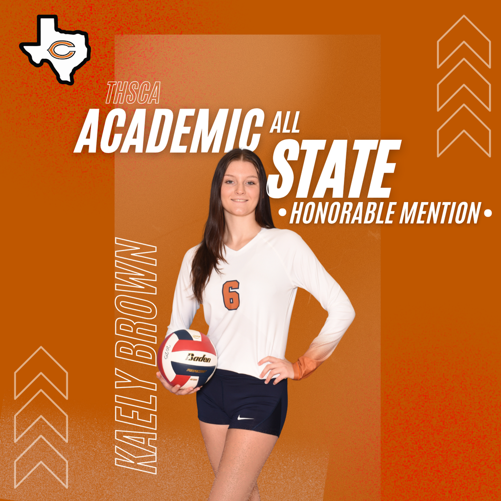 More great news for Lady Hornet Volleyball! 🧡 Congratulations to these athletes for earning 𝗧𝗛𝗦𝗖𝗔 𝗔𝗰𝗮𝗱𝗲𝗺𝗶𝗰 𝗔𝗹𝗹-𝗦𝘁𝗮𝘁𝗲 𝗥𝗲𝗰𝗼𝗴𝗻𝗶𝘁𝗶𝗼𝗻:  𝟮𝗻𝗱 𝗧𝗲𝗮𝗺: Natalie Eastepp 𝗛𝗼𝗻𝗼𝗿𝗮𝗯𝗹𝗲 𝗠𝗲𝗻𝘁𝗶𝗼𝗻: Kaely Brown, Reese McManus  We are so proud of their commitment both on the court and in the classroom! #CaldwellProud #CaldwellISD
