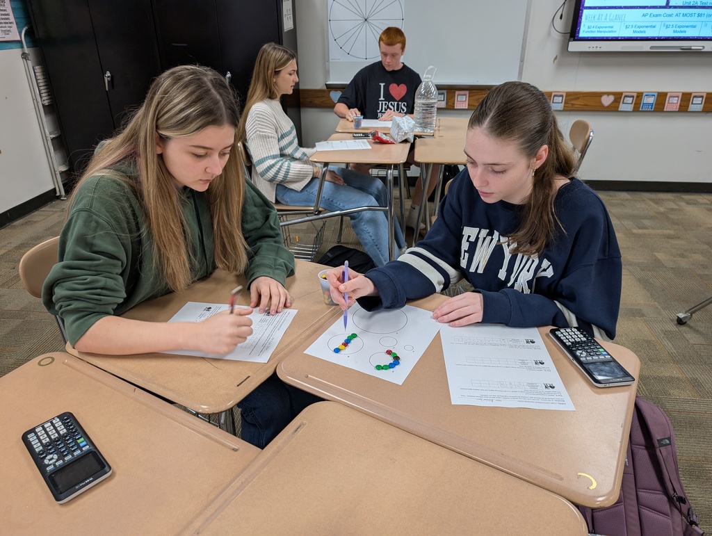 Our Caldwell High School Precalculus students turned M&Ms into math yesterday! ๐ฌ They gathered data and used it to build mathematical models โ deciding whether each scenario fit a linear, quadratic, or exponential equation. Hands-on learning and a sweet Friday treat!