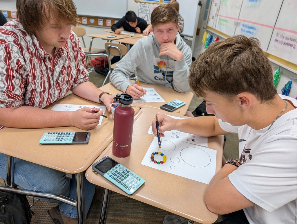 Our Caldwell High School Precalculus students turned M&Ms into math yesterday! ๐ฌ They gathered data and used it to build mathematical models โ deciding whether each scenario fit a linear, quadratic, or exponential equation. Hands-on learning and a sweet Friday treat!