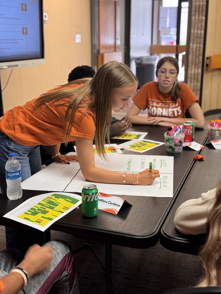 6 🧡 Superintendent’s Student Advisory Council Meeting! We kicked things off with a fun Cup Tower Icebreaker, then jumped into meaningful conversations about attendance, the district academic calendar, and upcoming student surveys.  Our students always bring thoughtful insight and honest feedback, and we’re grateful for their leadership in helping shape the future of CISD.  #CaldwellProud #CaldwellISD