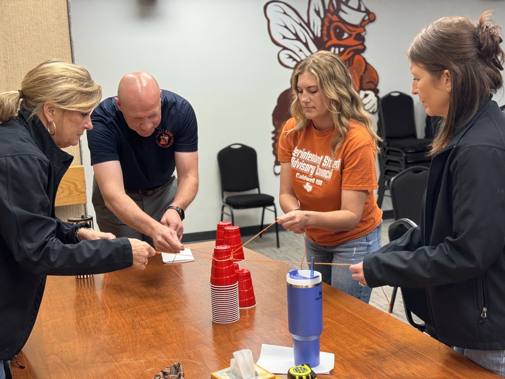 🧡 Superintendent’s Student Advisory Council Meeting! We kicked things off with a fun Cup Tower Icebreaker, then jumped into meaningful conversations about attendance, the district academic calendar, and upcoming student surveys.  Our students always bring thoughtful insight and honest feedback, and we’re grateful for their leadership in helping shape the future of CISD.  #CaldwellProud #CaldwellISD
