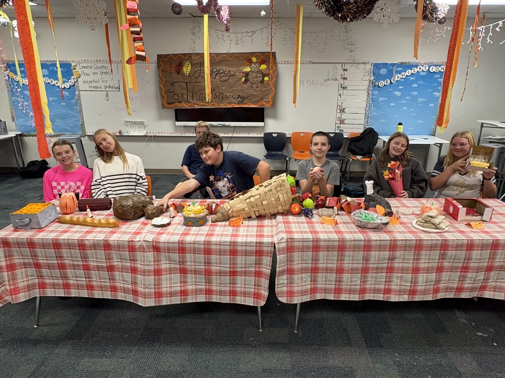Thanksgiving may have passed, but we’re still thankful for moments like this! 🧡 CJH Theatre Arts students wrapped up November by creating a full Thanksgiving feast using their prop-making techniques — and the results were amazing! 🎭🦃 #CaldwellProud #CaldwellISD
