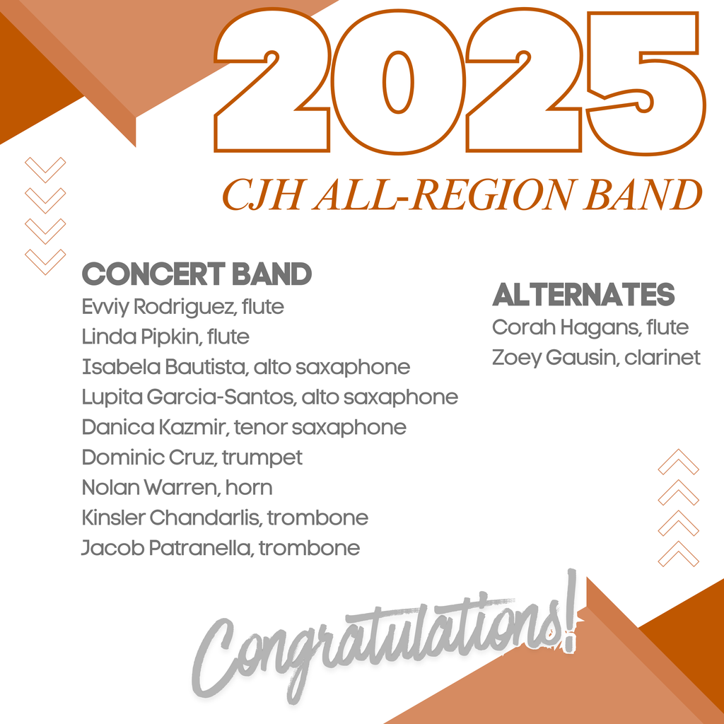 ๐ช๐ต๐ฎ๐ ๐ฎ๐ป ๐ถ๐ป๐ฐ๐ฟ๐ฒ๐ฑ๐ถ๐ฏ๐น๐ฒ ๐๐ต๐ผ๐๐ถ๐ป๐ด ๐ณ๐ฟ๐ผ๐บ ๐ผ๐๐ฟ ๐๐ฎ๐น๐ฑ๐๐ฒ๐น๐น ๐๐๐ป๐ถ๐ผ๐ฟ ๐๐ถ๐ด๐ต ๐๐ฎ๐ป๐ฑ! ๐ตโจ Dozens of students earned placements in the ๐ฎ๐ฌ๐ฎ๐ฑ ๐๐น๐น-๐ฅ๐ฒ๐ด๐ถ๐ผ๐ป ๐๐ฎ๐ป๐ฑ, representing Symphonic, Concert, and Honors groups โ including multiple first chair musicians! These students continue to impress with their talent and commitment. Congratulations to all! #CaldwellProud #CaldwellISD