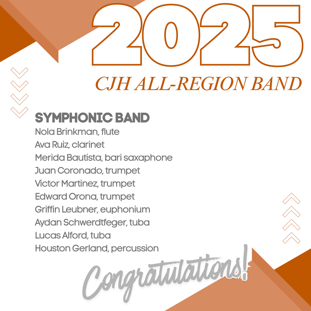 ๐ช๐ต๐ฎ๐ ๐ฎ๐ป ๐ถ๐ป๐ฐ๐ฟ๐ฒ๐ฑ๐ถ๐ฏ๐น๐ฒ ๐๐ต๐ผ๐๐ถ๐ป๐ด ๐ณ๐ฟ๐ผ๐บ ๐ผ๐๐ฟ ๐๐ฎ๐น๐ฑ๐๐ฒ๐น๐น ๐๐๐ป๐ถ๐ผ๐ฟ ๐๐ถ๐ด๐ต ๐๐ฎ๐ป๐ฑ! ๐ตโจ Dozens of students earned placements in the ๐ฎ๐ฌ๐ฎ๐ฑ ๐๐น๐น-๐ฅ๐ฒ๐ด๐ถ๐ผ๐ป ๐๐ฎ๐ป๐ฑ, representing Symphonic, Concert, and Honors groups โ including multiple first chair musicians! These students continue to impress with their talent and commitment. Congratulations to all! #CaldwellProud #CaldwellISD