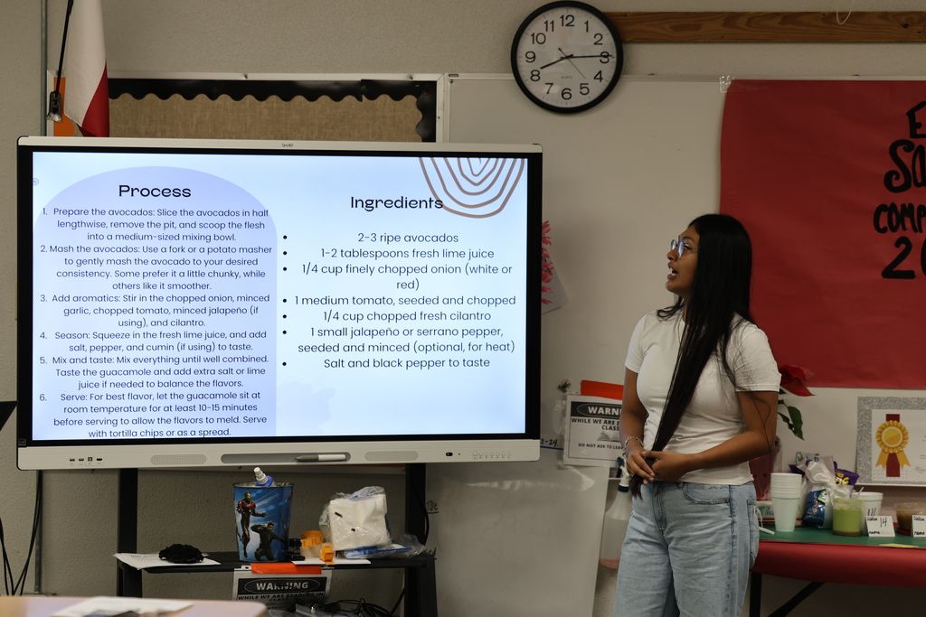 Mrs. McMullen’s ELDA students wrapped up the semester with a creative and meaningful project—a salsa competition! Students presented detailed, step-by-step instructions for their recipes and explained the cultural or family connections behind their dip. 🔥🌶️  This hands-on project showcased their growth in reading, writing, speaking, and listening as they work to become more fluent bilingual students. #CaldwellProud #CaldwellISD