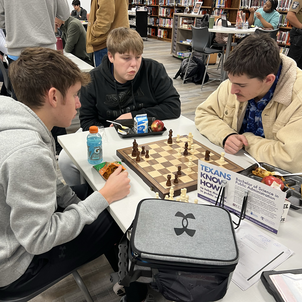 It must’ve been the World Chess Championship in the cafeteria today! ♟️😄 So many students showed up to play chess during lunch that competition—and concentration—were in full swing. Love seeing students using their break to challenge their minds! #CaldwellProud #CaldwellISD