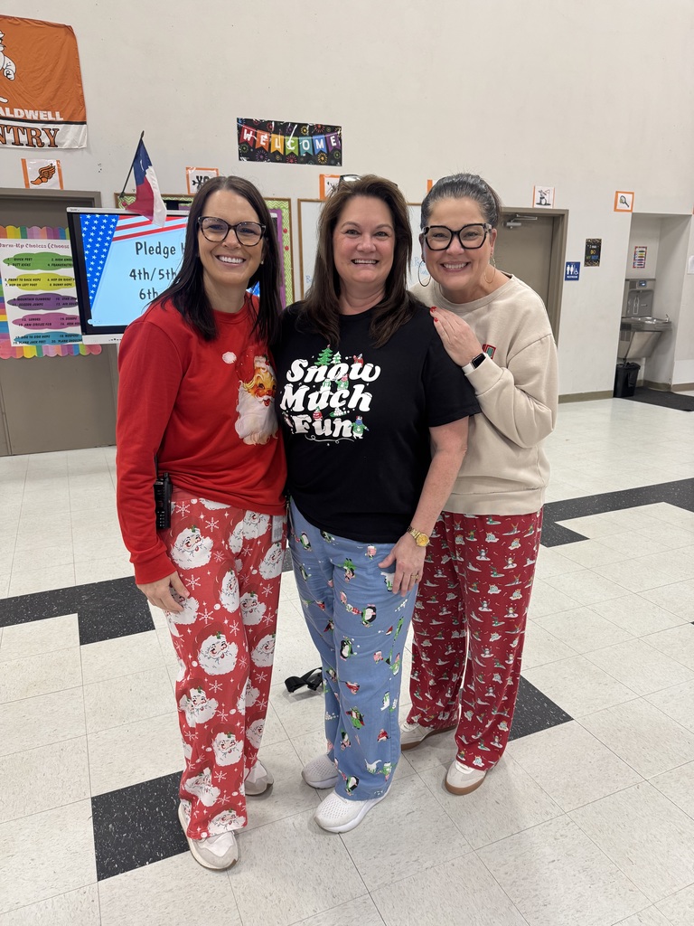 ’Twas the day before break, and pajamas filled the halls across the district! 🎄😂 These snapshots come from our Intermediate campus during today’s “𝐓𝐡𝐞 𝐍𝐢𝐠𝐡𝐭 𝐁𝐞𝐟𝐨𝐫𝐞 𝐂𝐡𝐫𝐢𝐬𝐭𝐦𝐚𝐬” 𝐏𝐉 𝐃𝐚𝐲. #CaldwellProud #CaldwellISD
