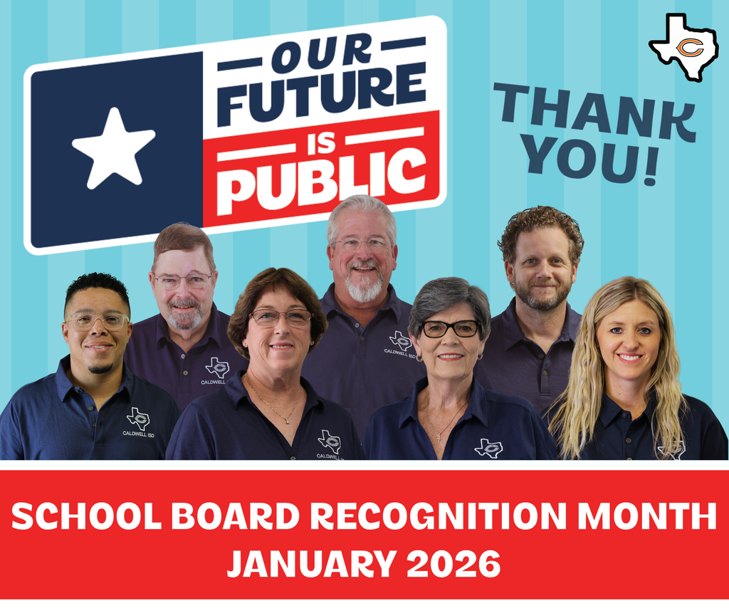 โจ ๐ฑ๐๐๐๐๐๐ ๐๐ ๐บ๐๐๐๐๐ ๐ฉ๐๐๐๐
๐น๐๐๐๐๐๐๐๐๐๐ ๐ด๐๐๐๐! โจ We are grateful for the Caldwell ISD Board of Trustees and the countless hours they dedicate to serving our students, staff, and community. Their leadership and commitment help shape not only our schools today, but the future of Caldwell ISD for generations to come. Thank you to our Board of Trustees: ๐ช๐ถ๐น๐น๐ถ๐ฎ๐บ ๐๐ผ๐๐๐ฒ๐ฟ (๐ฃ๐ฟ๐ฒ๐๐ถ๐ฑ๐ฒ๐ป๐) ๐ฉ๐ถ๐ฐ๐ธ๐ถ ๐ข๐ฐ๐ต๐ (๐ฉ๐ถ๐ฐ๐ฒ ๐ฃ๐ฟ๐ฒ๐๐ถ๐ฑ๐ฒ๐ป๐) ๐ฃ๐ฎ๐บ ๐๐๐ฎ๐ป๐ (๐ฆ๐ฒ๐ฐ๐ฟ๐ฒ๐๐ฎ๐ฟ๐) ๐ ๐ถ๐ธ๐ฒ ๐๐ผ๐ผ๐ธ ๐ ๐ฎ๐๐ ๐๐ถ๐ฐ๐ธ๐ ๐๐ฟ๐ฎ๐ถ๐ด ๐๐๐ฒ๐ฟ๐ ๐๐ฟ๐ถ๐๐๐ฎ ๐ญ๐๐ฒ๐ฟ๐ป๐ฒ๐บ๐ฎ๐ป๐ป Thank you for your service, your heart for kids, and your belief in the power of public education. #SchoolBoardRecognitionMonth #CaldwellProud #CaldwellISD