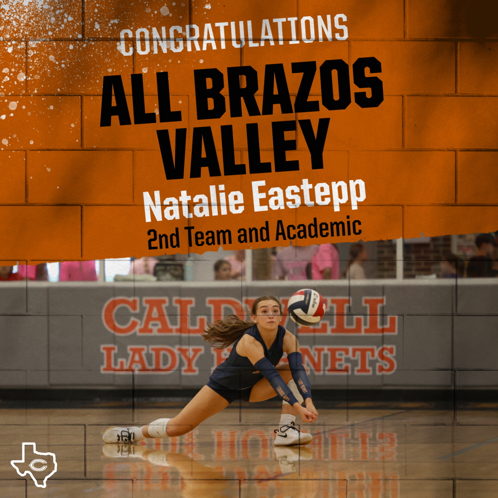 Congratulations to ๐ก๐ฎ๐๐ฎ๐น๐ถ๐ฒ ๐๐ฎ๐๐๐ฒ๐ฝ๐ฝ on being named ๐๐น๐น ๐๐ฟ๐ฎ๐๐ผ๐ ๐ฉ๐ฎ๐น๐น๐ฒ๐ โ ๐ฎ๐ป๐ฑ ๐ง๐ฒ๐ฎ๐บ and earning ๐๐ฐ๐ฎ๐ฑ๐ฒ๐บ๐ถ๐ฐ ๐ต๐ผ๐ป๐ผ๐ฟ๐! Your hard work on the court and in the classroom continues to make us proud. ๐งก๐ค #CaldwellProud #CaldwellISD