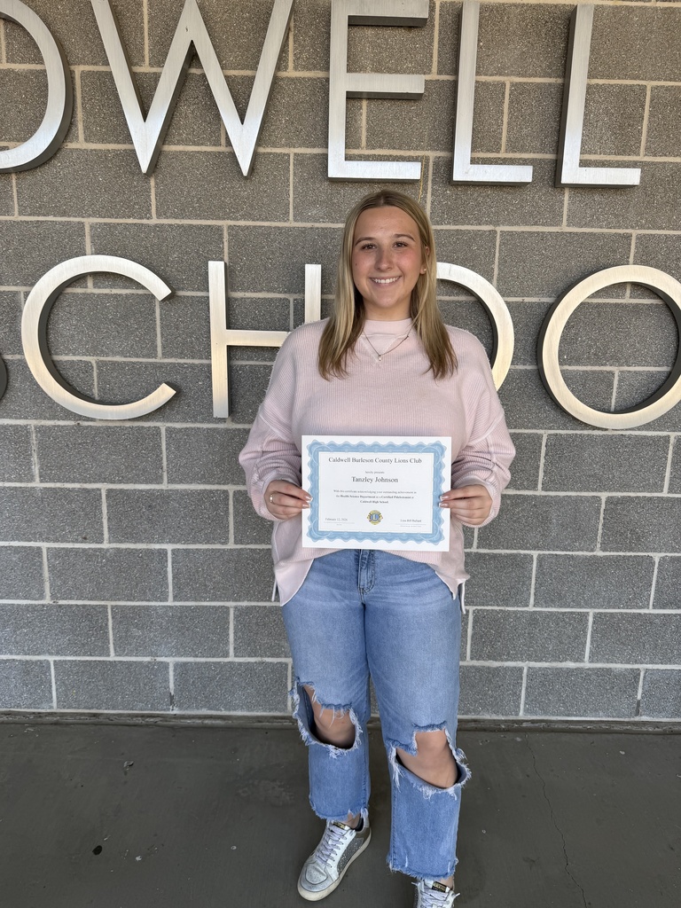 ๐ ๐๐ผ๐ป๐ด๐ฟ๐ฎ๐๐๐น๐ฎ๐๐ถ๐ผ๐ป๐, ๐ง๐ฎ๐ป๐๐น๐ฒ๐ ๐๐ผ๐ต๐ป๐๐ผ๐ป! ๐ Caldwell High School senior ๐ง๐ฎ๐ป๐๐น๐ฒ๐ ๐๐ผ๐ต๐ป๐๐ผ๐ป has been named the ๐๐๐ผ๐ป๐ ๐๐น๐๐ฏ ๐๐ง๐ ๐ฆ๐๐๐ฑ๐ฒ๐ป๐ ๐ผ๐ณ ๐๐ต๐ฒ ๐ ๐ผ๐ป๐๐ต ๐ณ๐ผ๐ฟ ๐๐ฒ๐ฏ๐ฟ๐๐ฎ๐ฟ๐ in Health Science. What an outstanding accomplishment! Weโre especially proud of our Health Science program, which recently celebrated a ๐ญ๐ฌ๐ฌ% ๐ฝ๐ฎ๐๐ ๐ฟ๐ฎ๐๐ฒ as all 10 students earned their ๐ฐ๐ฒ๐ฟ๐๐ถ๐ณ๐ถ๐ฐ๐ฎ๐๐ถ๐ผ๐ป ๐ฎ๐ ๐ฝ๐ต๐น๐ฒ๐ฏ๐ผ๐๐ผ๐บ๐ถ๐๐๐. ๐๐ฉบ Way to represent, Tanzley, and way to go, CHS Health Science! #CaldwellProud #CaldwellISD