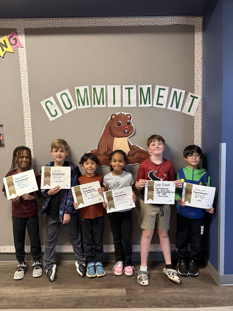 Our CES Character of the Month winners are showing what 𝗖𝗼𝗺𝗺𝗶𝘁𝗺𝗲𝗻𝘁 looks like! 💚  We are proud of these students for their dedication and responsibility in and out of the classroom. Keep shining! #CaldwellProud #CaldwellISD