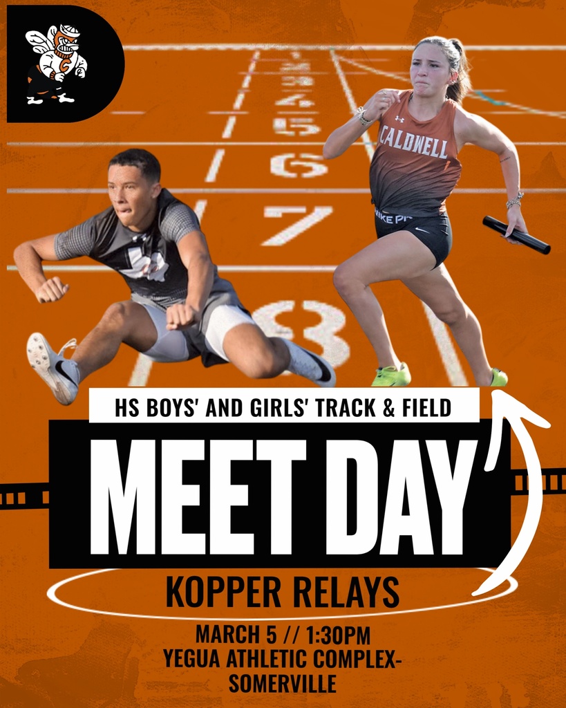 𝐈𝐭’𝐬 𝐌𝐞𝐞𝐭 𝐃𝐚𝐲 𝐟𝐨𝐫 𝐇𝐨𝐫𝐧𝐞𝐭 𝐓𝐫𝐚𝐜𝐤 & 𝐅𝐢𝐞𝐥𝐝! 🧡  The Hornets will compete today at the 𝗞𝗼𝗽𝗽𝗲𝗿 𝗥𝗲𝗹𝗮𝘆𝘀 𝗶𝗻 𝗦𝗼𝗺𝗲𝗿𝘃𝗶𝗹𝗹𝗲 at Yegua Athletic Complex.  𝗙𝗶𝗲𝗹𝗱 𝗘𝘃𝗲𝗻𝘁𝘀: 1:30 PM 𝗥𝘂𝗻𝗻𝗶𝗻𝗴 𝗘𝘃𝗲𝗻𝘁𝘀: 4:15 PM