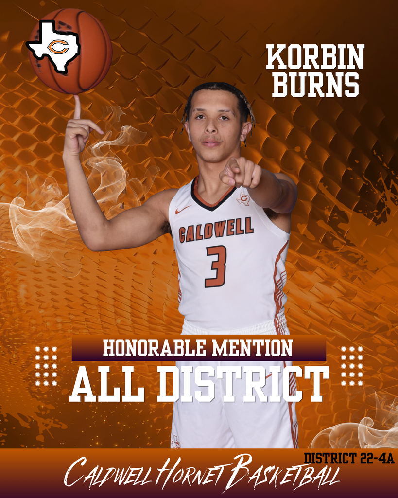 A big congratulations to our 𝗖𝗮𝗹𝗱𝘄𝗲𝗹𝗹 𝗛𝗼𝗿𝗻𝗲𝘁𝘀 𝗿𝗲𝗰𝗼𝗴𝗻𝗶𝘇𝗲𝗱 𝘄𝗶𝘁𝗵 𝗔𝗹𝗹-𝗗𝗶𝘀𝘁𝗿𝗶𝗰𝘁 𝗵𝗼𝗻𝗼𝗿𝘀!  🏀 𝗡𝗲𝘄𝗰𝗼𝗺𝗲𝗿 𝗼𝗳 𝘁𝗵𝗲 𝗬𝗲𝗮𝗿: Krush Strange 🏀 𝗦𝗲𝗰𝗼𝗻𝗱 𝗧𝗲𝗮𝗺: Cayden Zboril 🏀 𝗛𝗼𝗻𝗼𝗿𝗮𝗯𝗹𝗲 𝗠𝗲𝗻𝘁𝗶𝗼𝗻: Korbin Burns, Logan Colbert, Kayden Robertson  📚 𝗔𝗰𝗮𝗱𝗲𝗺𝗶𝗰 𝗔𝗹𝗹-𝗗𝗶𝘀𝘁𝗿𝗶𝗰𝘁: Cayden Zboril, Nathan Hermes, Logan Colbert, Krush Strange, Seth Towler, John Fryrear, Brayden Fraley, Jagorean Hewitt  Great work representing Caldwell both on the court and in the classroom! #CaldwellProud #CaldwellISD