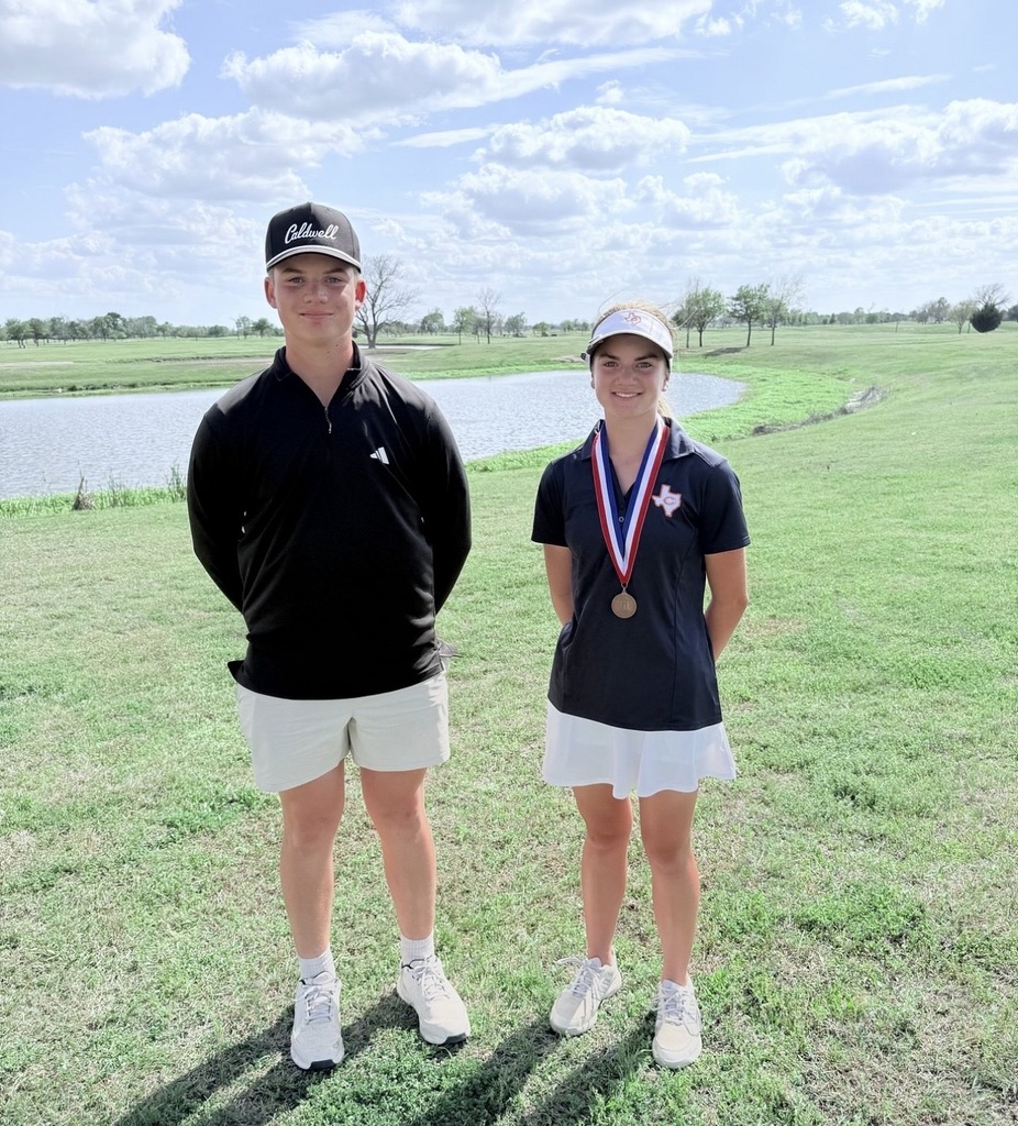 Two great days on the course for our Hornet golfers in Navasota at the District Tournament! ⛳️🧡  Big congratulations to 𝗖𝗼𝗼𝗽𝗲𝗿 𝗦𝗰𝗵𝗹𝘂𝗲𝗻𝘀 and 𝗝𝗼𝗿𝗱𝘆𝗻 𝗛𝗮𝗳𝗲𝗿𝗻𝗶𝗰𝗸 — headed to Regionals in Huntsville! #CaldwellProud #CaldwellISD