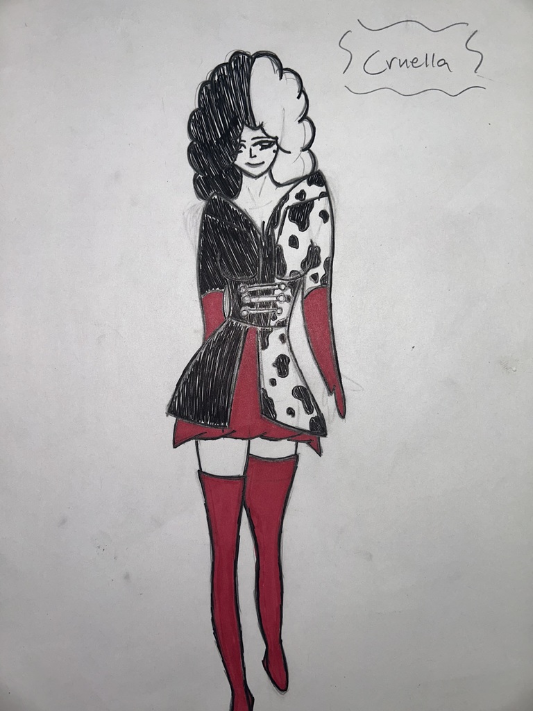 Creativity on full display in HS Theatre! 🎭🧡  Students reimagined their favorite characters from movies and plays in new time periods and styles, then brought their ideas to life through costume renderings. Check out some of their work! 👏 #CaldwellProud #CaldwellISD