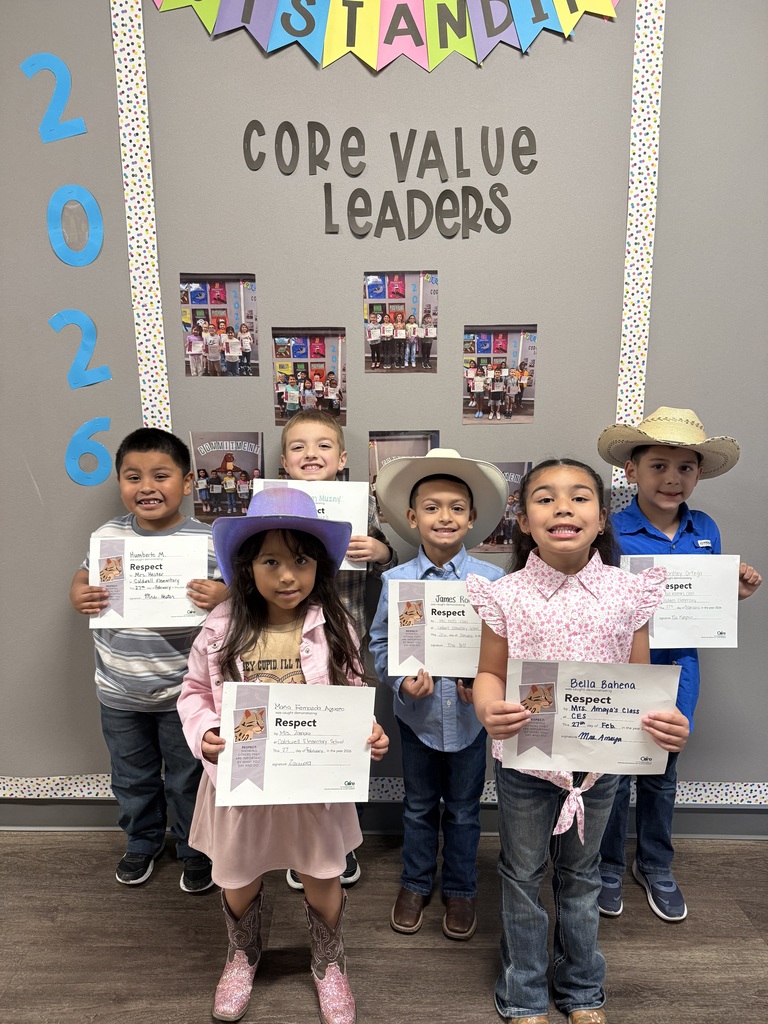 Big smiles for our Core Value Leaders! ✨ We’re proud of these students for demonstrating 𝗿𝗲𝘀𝗽𝗲𝗰𝘁 and making a difference on campus. #CaldwellProud #CaldwellISD