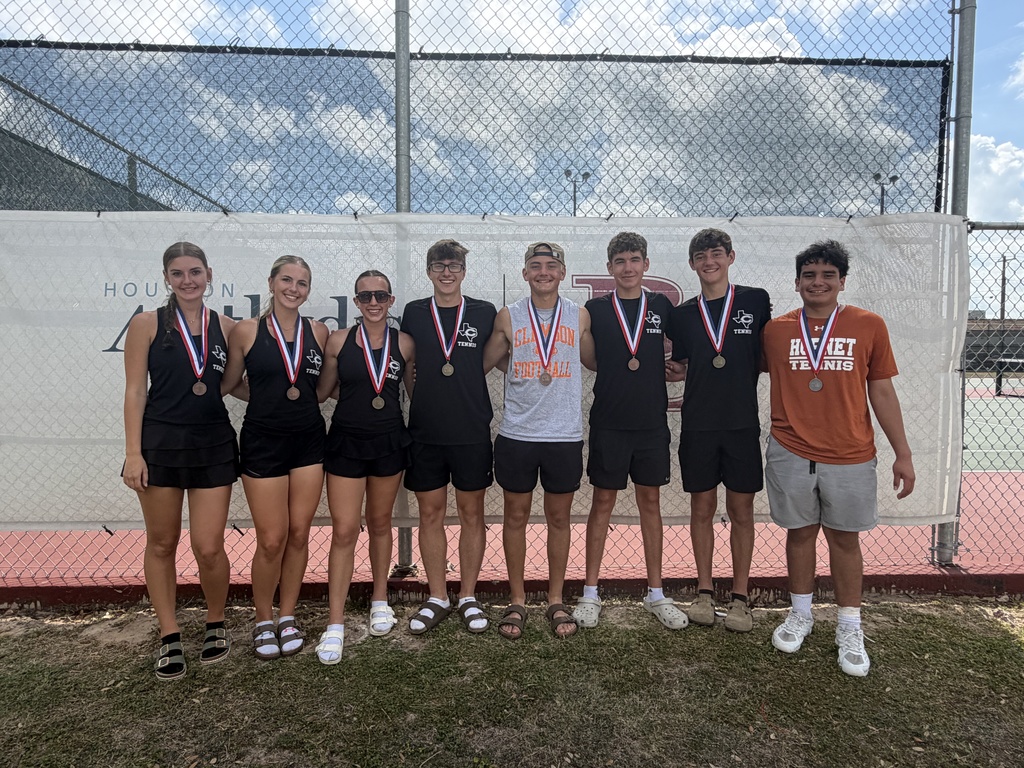 𝗦𝘁𝗿𝗼𝗻𝗴 𝘀𝗵𝗼𝘄𝗶𝗻𝗴 𝗮𝘁 𝘁𝗵𝗲 𝗗𝗶𝘀𝘁𝗿𝗶𝗰𝘁 𝗧𝗲𝗻𝗻𝗶𝘀 𝗧𝗼𝘂𝗿𝗻𝗮𝗺𝗲𝗻𝘁 𝗶𝗻 𝗕𝗲𝗹𝗹𝘃𝗶𝗹𝗹𝗲! 🎾  🏆 District Champion Boys Singles – Landon Vykukal (𝘢𝘥𝘷𝘢𝘯𝘤𝘦𝘴 𝘵𝘰 𝘳𝘦𝘨𝘪𝘰𝘯𝘢𝘭𝘴) 🏆 District Champions Mixed Doubles – Kylie Vogler & Cayden Zboril (𝘢𝘥𝘷𝘢𝘯𝘤𝘦𝘴 𝘵𝘰 𝘳𝘦𝘨𝘪𝘰𝘯𝘢𝘭𝘴) 🥈 2nd Boys Singles – Felipe Gaucin (𝘢𝘥𝘷𝘢𝘯𝘤𝘦𝘴 𝘵𝘰 𝘳𝘦𝘨𝘪𝘰𝘯𝘢𝘭𝘴) 🥉 3rd Girls Doubles – Abby Vogler & Larisa Foster 🥉 3rd Boys Doubles – Billy Cochran & Parker White  Congratulations to all our Hornets—good luck at Regionals! #CaldwellProud #CaldwellISD