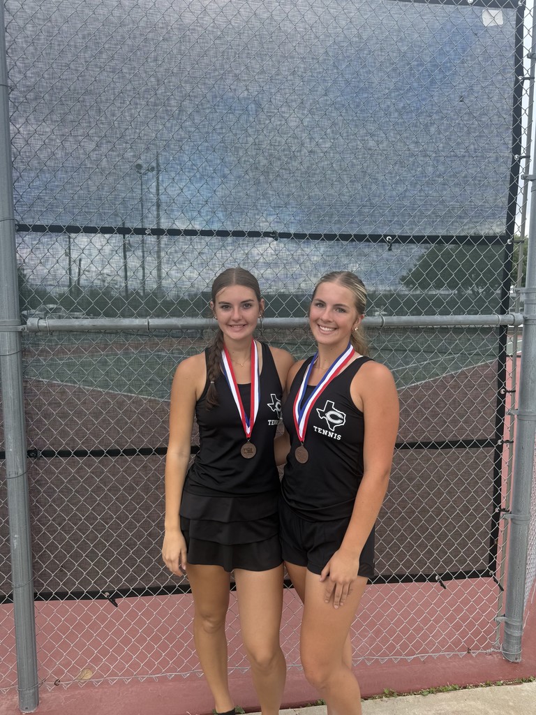 𝗦𝘁𝗿𝗼𝗻𝗴 𝘀𝗵𝗼𝘄𝗶𝗻𝗴 𝗮𝘁 𝘁𝗵𝗲 𝗗𝗶𝘀𝘁𝗿𝗶𝗰𝘁 𝗧𝗲𝗻𝗻𝗶𝘀 𝗧𝗼𝘂𝗿𝗻𝗮𝗺𝗲𝗻𝘁 𝗶𝗻 𝗕𝗲𝗹𝗹𝘃𝗶𝗹𝗹𝗲! 🎾  🏆 District Champion Boys Singles – Landon Vykukal (𝘢𝘥𝘷𝘢𝘯𝘤𝘦𝘴 𝘵𝘰 𝘳𝘦𝘨𝘪𝘰𝘯𝘢𝘭𝘴) 🏆 District Champions Mixed Doubles – Kylie Vogler & Cayden Zboril (𝘢𝘥𝘷𝘢𝘯𝘤𝘦𝘴 𝘵𝘰 𝘳𝘦𝘨𝘪𝘰𝘯𝘢𝘭𝘴) 🥈 2nd Boys Singles – Felipe Gaucin (𝘢𝘥𝘷𝘢𝘯𝘤𝘦𝘴 𝘵𝘰 𝘳𝘦𝘨𝘪𝘰𝘯𝘢𝘭𝘴) 🥉 3rd Girls Doubles – Abby Vogler & Larisa Foster 🥉 3rd Boys Doubles – Billy Cochran & Parker White  Congratulations to all our Hornets—good luck at Regionals! #CaldwellProud #CaldwellISD