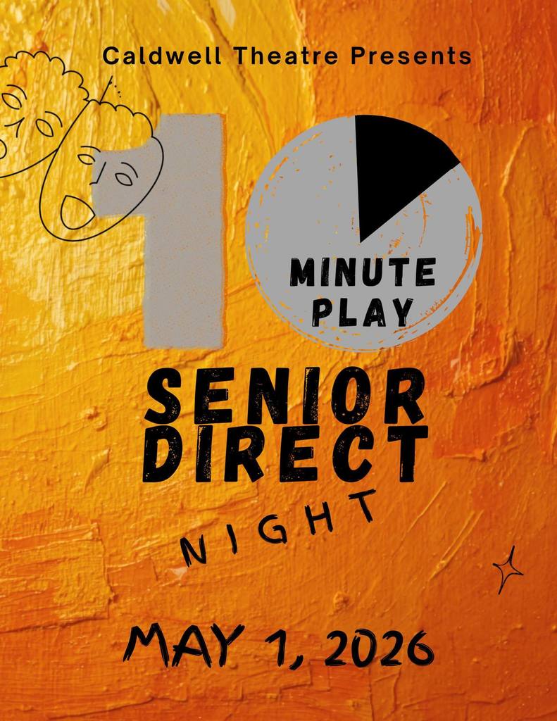🎭 We are officially one month away! 🚨Come join us on May 1st at 6pm and enjoy the Public Performance of our Senior Student Directed Plays! General Admission is $3!