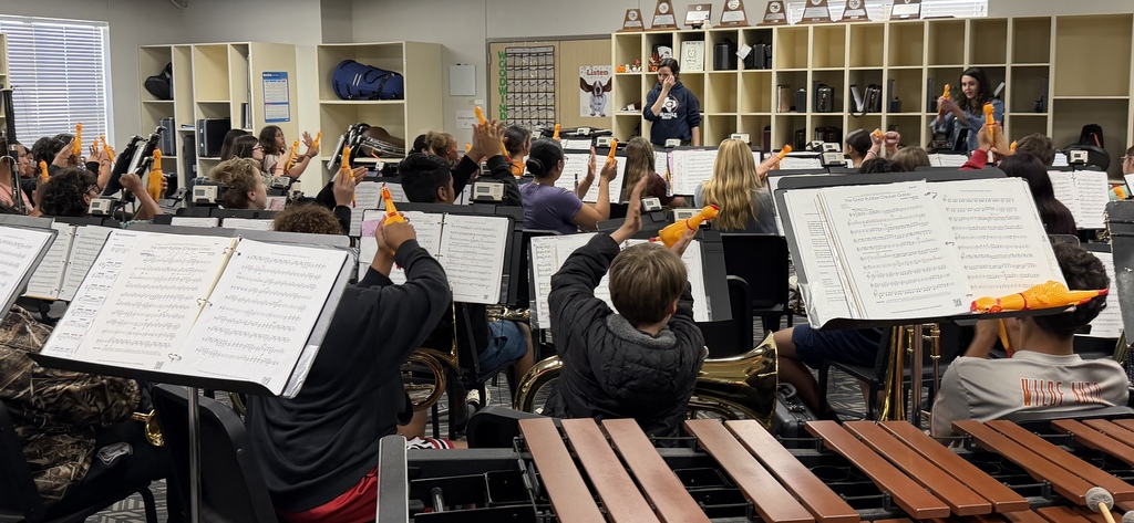 CJH Band is keeping things interesting… 🎶🐔 Rubber chickens included.  Spring concert is going to be one you don’t want to miss! #CaldwellProud #CaldwellISD
