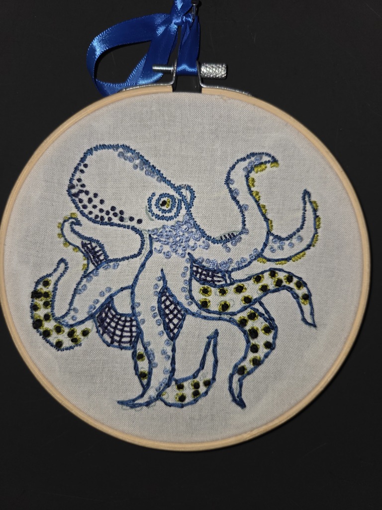 𝗦𝘁𝗶𝘁𝗰𝗵 𝗯𝘆 𝘀𝘁𝗶𝘁𝗰𝗵 🧵👏 Ms. Cross’s 8th grade art students put their creativity and patience on full display with these embroidery projects—and the results speak for themselves! #CaldwellProud #CaldwellISD