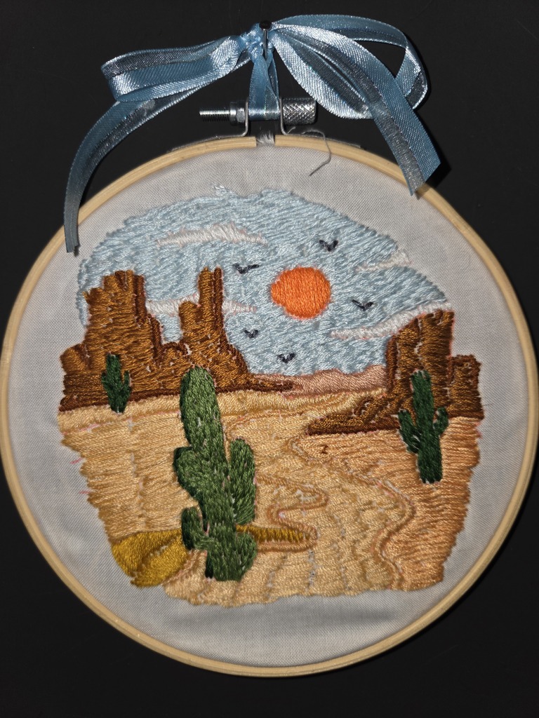 𝗦𝘁𝗶𝘁𝗰𝗵 𝗯𝘆 𝘀𝘁𝗶𝘁𝗰𝗵 🧵👏 Ms. Cross’s 8th grade art students put their creativity and patience on full display with these embroidery projects—and the results speak for themselves! #CaldwellProud #CaldwellISD