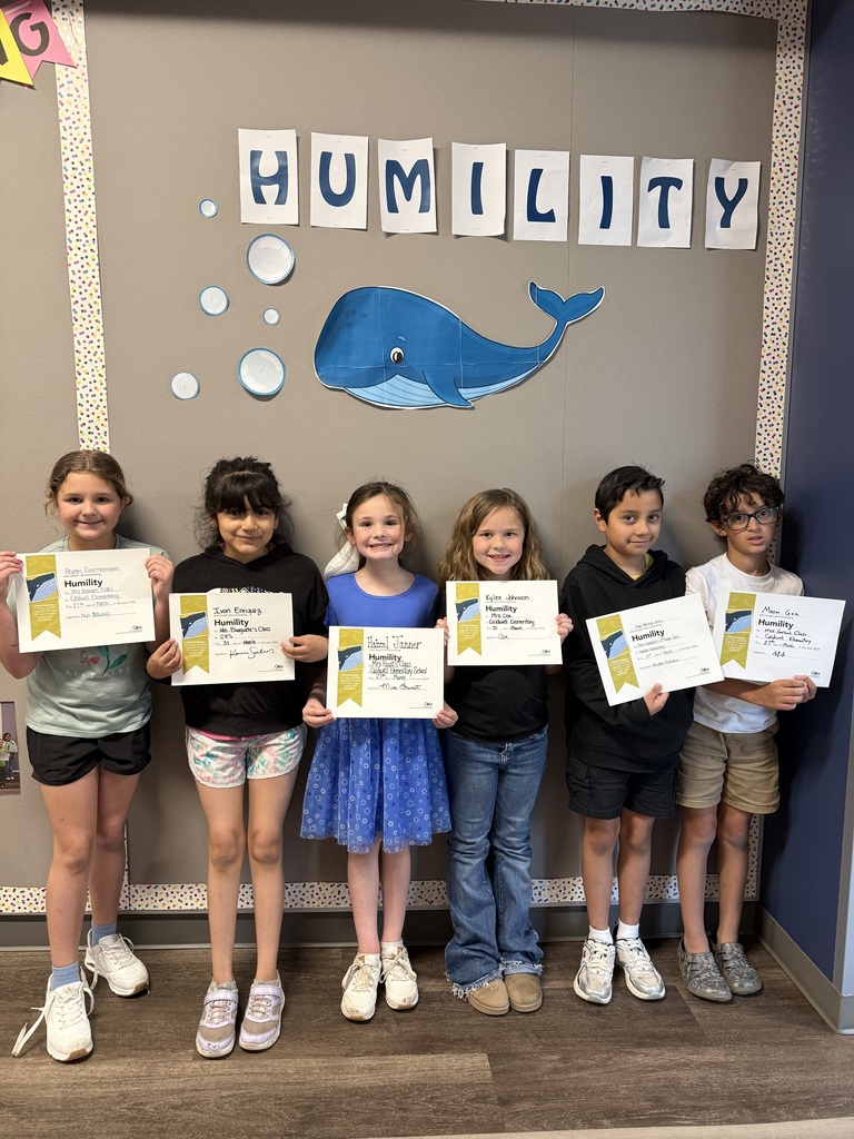 𝗦𝗺𝗮𝗹𝗹 𝗔𝗰𝘁𝘀. 𝗕𝗶𝗴 𝗛𝗲𝗮𝗿𝘁𝘀. 💙 These CES students are being recognized for showing humility—thinking of others, lifting each other up, and doing the right thing even when no one is watching.  Way to go, Hornets! 🧡 #CaldwellProud #CaldwellISD